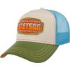 Stetson Cappellino Trucker Lightning Uomo - cap Berretto Baseball Mesh Snapback, con Visiera, Fodera, Fodera Estate/Inverno Primavera Estate Autunno Inverno - Taglia Unica Verde-Blu