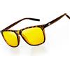 KANASTAL Occhiali da Sole Uomo Donna Polarizzati UV400 con Molla | Quadrati, Retrò, Vintage, Classici, Polarized Sunglasses Men Women, Pesca, Spiaggia, Viaggo, Guida