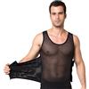 DAIHAN Canottiera Uomo Canotta Snellente Pancera Contenitiva Intimo Modellante Shapewear T-Shirt Senza Maniche Dimagrante per Sportivo Fitness