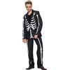 EraSpooky Costume da Teschio da Uomo Adulto per Halloween Party Cosplay, Carnevale, Abbigliamento per Feste a Tema