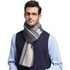 RIONA Sciarpa Uomo Giovane Autunno Inverno 100% Lana Sciarpa Morbido Casual Business 180 * 30 cm