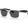 Ray-Ban Occhiali, Gomma Trasparente, 55 Unisex-Adulto