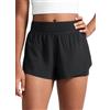 CRZ YOGA Ragazza Pantaloncini Delfino Due in Uno Nero M