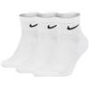 Nike Cushion - Calzini alla Caviglia, Confezione da 3 Pezzi, Colore: Bianco/Nero, 39-42