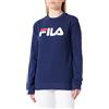 FILA Felpa Unisex Barbian Crew, Blu Medievale, L