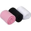 EVERSWE Confezione da 3 paia di collant in microfibra per ragazze, colori multipli, Bianco/Nero/Rosa, 2-4 anni