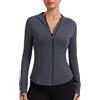 AMZSPORT Felpa Sportiva Donna con Zip Giacca Running per Palestra Running