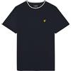 Lyle & Scott Maglietta Tipped, X295 Dark Navy/gesso, M