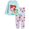 Disney Pigiama a Maniche Lunghe e Gambe Lunghe per Bambine della Sirenetta | Pigiama Ariel Flounder per la buonanotte e Il Relax | Comodo Pigiama per Bambini