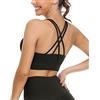 icyzone Reggiseno Sportivo Donna Imbottito,Cinghie Incrociate Senza Ferretto Sportivo Top Yoga Palestra