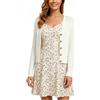 Enjyam Cardigan a Collo V per Donna Bolero Maniche Lunghe per Primavera Autunno