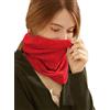 Prettystern scaldacollo tubolare sciarpa ad anello donna di 100% Cachemire Lana sciarpa tubolare collo di Cashmere rosso