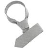 Allegra K Uomo Self Legato Tinta unita Formale Casual Skinny Cravatta, Grigio chiaro, Taglia unica