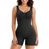 SHAPERX Body Contenitivo Modellante Donna Guaina Contenitiva Intimo Snellente con Push-up Sedere Pantaloncini Shapewear Bodysuit Invisible Body Shaper, UK-SZ5310-Black-L/XL