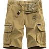 MJGkhiy Pantaloni Uomo Corti Cargo Leggero Pantaloncini Trekking con Multi-Tasca Estivi Pantaloni da Lavoro Corti Taglie Forti Bermuda Uomo con Tasche Cargo Hiking Pantaloncini Tattici