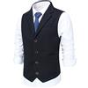 Allthemen Gilet da Uomo in Tweed di Lana Gilet Formale da Uomo Gilet da Uomo Retrò da Matrimonio d'Affari