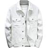 Generic Giacca da uomo in denim di cotone classico vintage con risvolto primaverile moda street casual Plus giacca da moto
