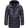 STONE HARBOUR Giacca trapuntata invernale da uomo B739, Blu, M
