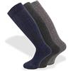 PASINI FASHION Calze lunghe da uomo e da donna con cashmere, calde e confortevoli in colori assortiti