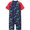 Marvel Costume Piscina Bambino Muta Costume Bambino Mare Nuoto 3-10 Anni Costume da Bagno Bambino Spiderman Hulk Captain America Avengers Regali (Rosso/Navy Avengers, 7-8 Anni)