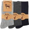 Jeasona Calzini da Donna in Cashmere - Calzini da Letto Invernali Termici Caldi Lunghi, Multicolore-1406A3, 6-9