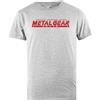 Pinitotee Metal Gear Solid - Logo Maglietta da Uomo Grigia da Uomo, Regolare