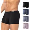 Arjen Kroos Boxer Uomo Pezzi 4 Mutanda Modal Microfibra con Mesh Traspirante Elasticizzato Intimo Boxer da Uomo, L