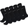 Caterpillar Performance Socks 10 Paia Calze Uomo, Soletta e Collo del Piede in Spugna, Punta e Tallone Rinforzati, Cotone (Nero, 39-42)
