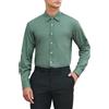 HISDERN Camicia da Uomo a Maniche Lunghe Camicia da Lavoro in Fibra di bambù Camicia Elegante Causale Non Stirata vestibilità Regolare con Tasca S-4XL