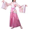 Lggwunsi Kimono Bambina - Comodi Elegante Kimono Vestito Giapponese Bambina Leggeri Moda Abiti Accappatoio Costume Da Ragazza Geisha Cinese Tradizionale Abito Yukata Ragazze Carnevale Cosplay 2-16 Anni