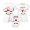 Puzzletee Tris T-Shirt Body Neonato - Nome Personalizzato - Maschietto - Femminuccia - Elefantini - Elefanti - Simpatici - La Nostra Prima Festa del papà in 3 - Coordinato - Tris - Magliette - Body Neonati
