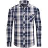 JupiterSecret Camicia Casual da Uomo in Cotone a Quadri con Bottoni, Camicia da Abito da Lavoro, con Taschino sul Petto