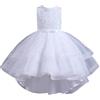 Generico Abito cerimonia bambina-Vestito da bambina, elegante, pizzo, per battesimi, matrimoni, feste, ragazze