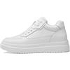 Generisch Scarpe con rialzi da uomo, 6/8/10 cm, unisex, regolabili in altezza, scarpe casual con rialzi, scarpe da ginnastica antiscivolo e traspiranti con rialzi, scarpe stringate, bianco, 44 EU