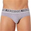 Bikkembergs, Intimo Uomo, Slip, 2 pezzi (Grigio) Grau L
