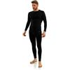 sesto senso Biancheria Intima Uomo Cotone Set Termica Funzionale Maglia Maniche Lunghe Pantaloni Lunghi