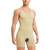 Gotoly Compressione Uomo Shapewear Bodysuit Snellente Intimo Modellante Full Body Shaper con Pantaloncini da Gamba Dimagrante Fascia Pancia Fitness Canottiera