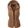 keepmore Giacca da Donna Senza Maniche Cappotto Parka Warm Faux Fur Fleece Fluffy Notch Collar Vest Giacca Leggera Gilet