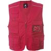 Siry Work Gilet senza maniche uomo multitasche, in cotone e poliestere, pesca, logistica, con tasca portabadge a scomparsa e profili rifrangenti, JRC Art. New Safari