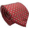 CARACCIOLO Cravatta Elegante in Seta Stile Classico Sartoria napoletana (ROSSO MERGELLINA)
