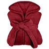 npluseins accappatoio con cappuccio in morbidissimo pile - in colori moderni e in varie taglie - unisex e lungo fino al polpaccio