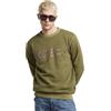 G-STAR Uomo Destroyed G Logo Washed Sweater, Verde scuro (shadow olive gd D25101-D688-D033), S