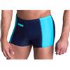 Aquarti Calzoncini da Bagno per Uomo Boxer con Tasca, Blu Scuro/Blu, 4XL