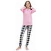 LOREZA ® Ragazze Bambini Pigiama Manica Lunga Cotone Set Due Pezzi Pigiama casa Vestito
