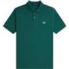 Fred Perry Slim Fit Plain Polo M6000, Verde, M