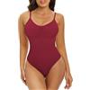 Tuopuda Body Contenitivo Modellante Donna Shapewear Invisibile Intimo Snellente Shaper Pancia Piatta Dimagrante Shaping Bodysuit, bordeaux, S