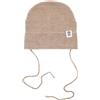 KNITAS Berretto da Bambino a Maglia monostrato in Lana Merino e Cashmere per Neonati, Super Morbido e Caldo, per Neonati Fino a 1 Anno di età, Berretto Invernale per Bimbi, Colore Beige, Rosa, Grigio