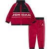 Jordan -Tuta Completa -Felpa con Zip -Tasche Laterali -Pantalone con GIROVITA Elasticizzato -Logo Rosso Rosso/Nero 4-5 Anni R78
