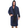 Generico Accappatoio Uomo Spugna con Cappuccio, Pesante Taglie Forti Vestaglia Invernale, Caldo e Accogliente Vestaglia Lunga, Asciugamani Bagno Morbido e Assorbente S-5XL