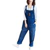 Youlee Donna Inverno Autunno Tracolla regolabile Tute senza maniche Salopette a gamba larga Pagliaccetti Style 1 Blue